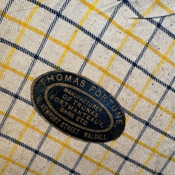 Antique vintage Thomas Fortune brown leather gladstone bag - Picture 8 of 15